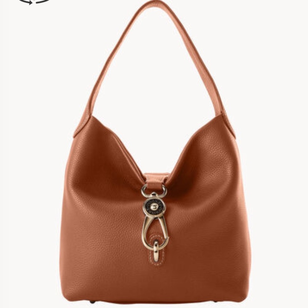 NWT Dooney & Bourke Pebble Grain Small Logo Lock Sac